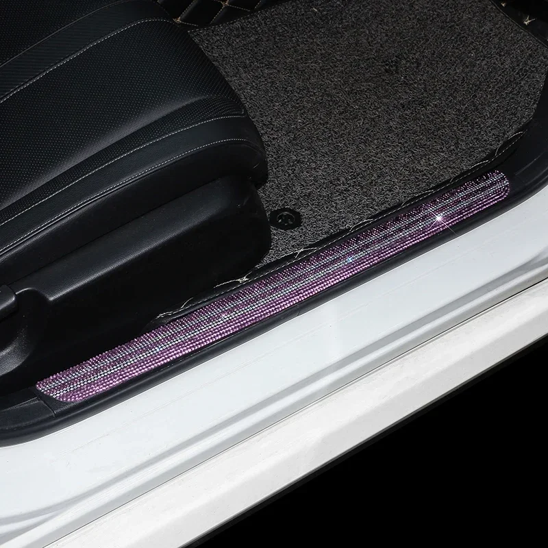 Блестящие защитные наклейки для дверей автомобиля нано-лента против царапин