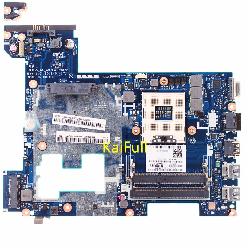 Материнская плата для ноутбука Lenovo Ideapad G580 P580 90001175 дюйма HM76 HD4000 DDR3 полностью