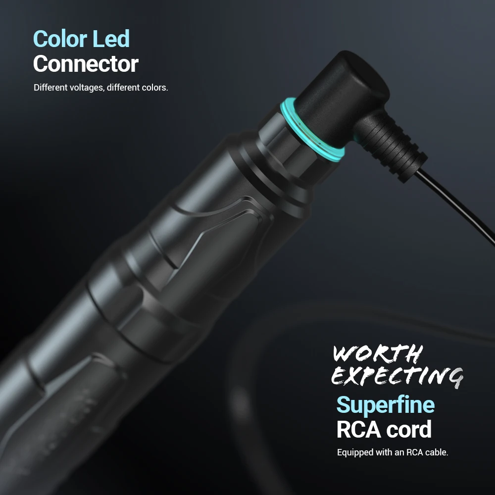 Машинка для тату-машинки Solong мотор с пустотелым стаканом RCA Интерфейс