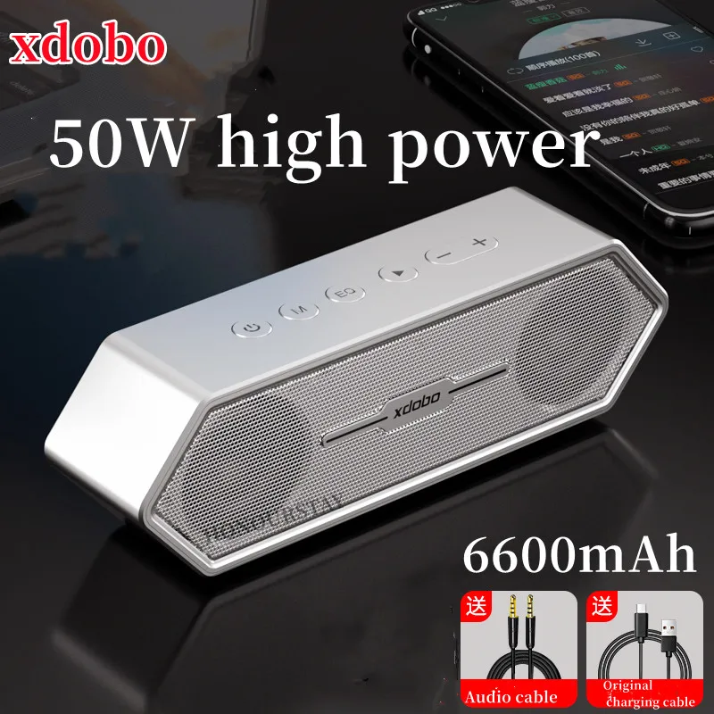 XDOBO Bluetooth Speaker Subwoofer Strong Bass Wireless Gaming Speaker Trendy Diamond Shape Portable Soundbar for PC Caixa De Som