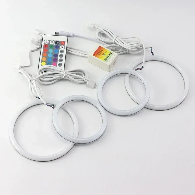 Фото Пульт дистанционного управления Angel Eyes LED Cotton RGB 16-цветное кольцо для фар для Alfa Romeo 147 2005 2006 2007 2008 2009 2010 Аксессуары №3