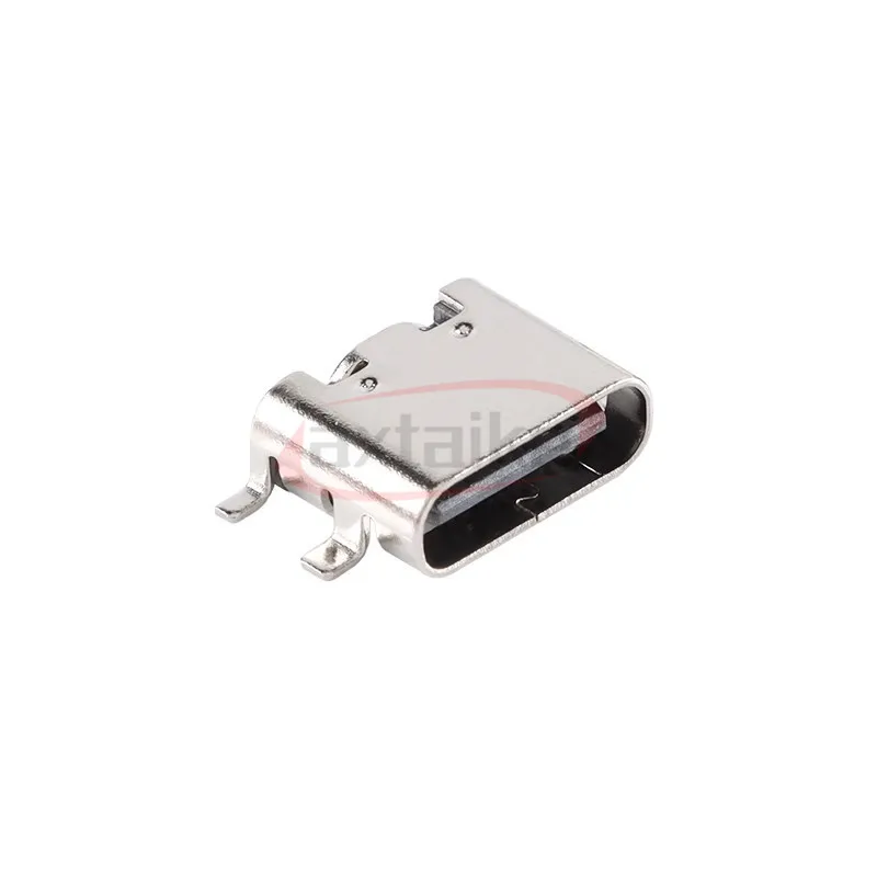 Фото 10/20/50 шт. USB-C Type-c 6-контактный 16-контактный разъем «гнездо» Порт зарядки Передача данных SMD USB 3.1 Разъем SMT для пайки печатных плат №5