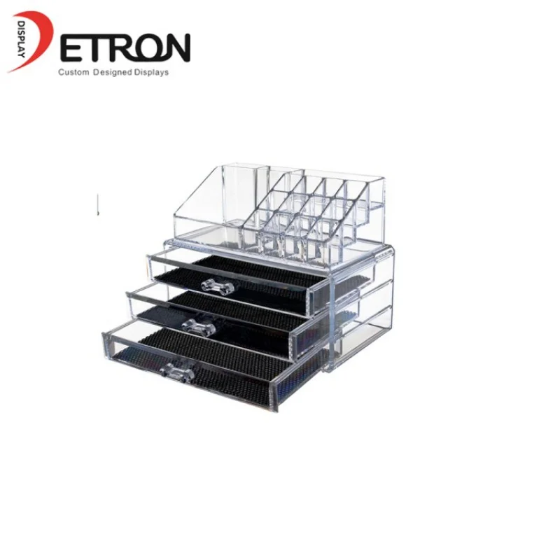 

Акриловый косметический дисплей, акриловые Бесплатные комбинированные коробки для хранения косметики