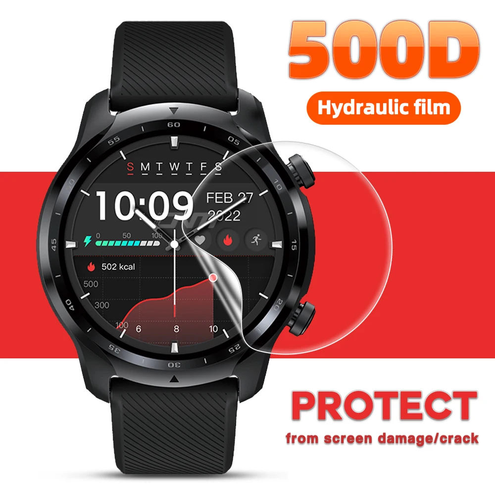 

500D Screen Protector for Ticwatch Pro 2 3 Ultra 4G 2020 2021 / E E2 E3 S2 C2 Plus GTX TPU Soft Protective Film (Not glass)