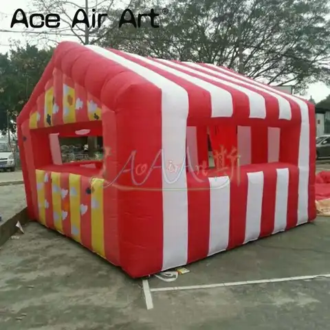 Индивидуальная надувная кабина для конфет, лакомство, рекламный домик, надувная кабина для уличных игр, сделано в Китае