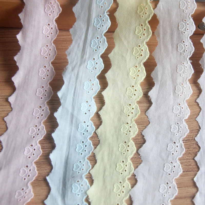 Французская кружевная ленточная Ткань 100% чистый хлопок гипюр отделка своими
