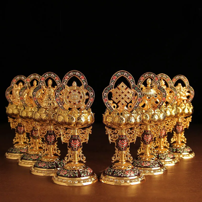 Китайские восьми благоприятных скульптур украшения зал Будды гостиная фэн-шуй