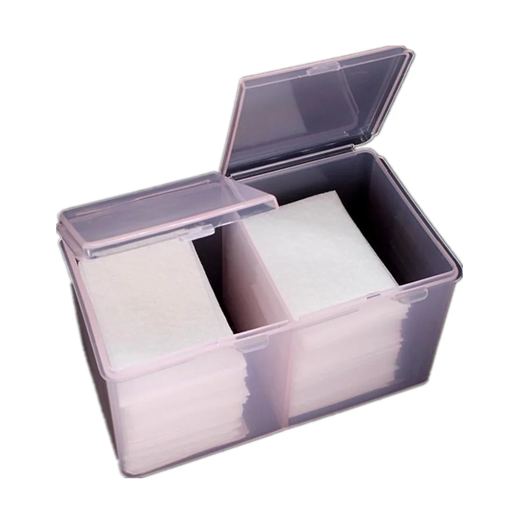 

1pc Cotton Box Nail Polish Removing Storage Box Translucent Nail Art Storage Box Makeup Cotton Box Nail Beauty Product Tools