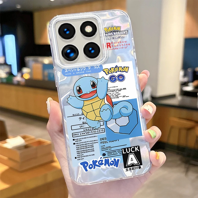 Чехол для телефона с Аниме Pokemon Gengar светоотражающий чехол Xiaomi 13T Pro 11 Lite 11i POCO X6 X5 X3