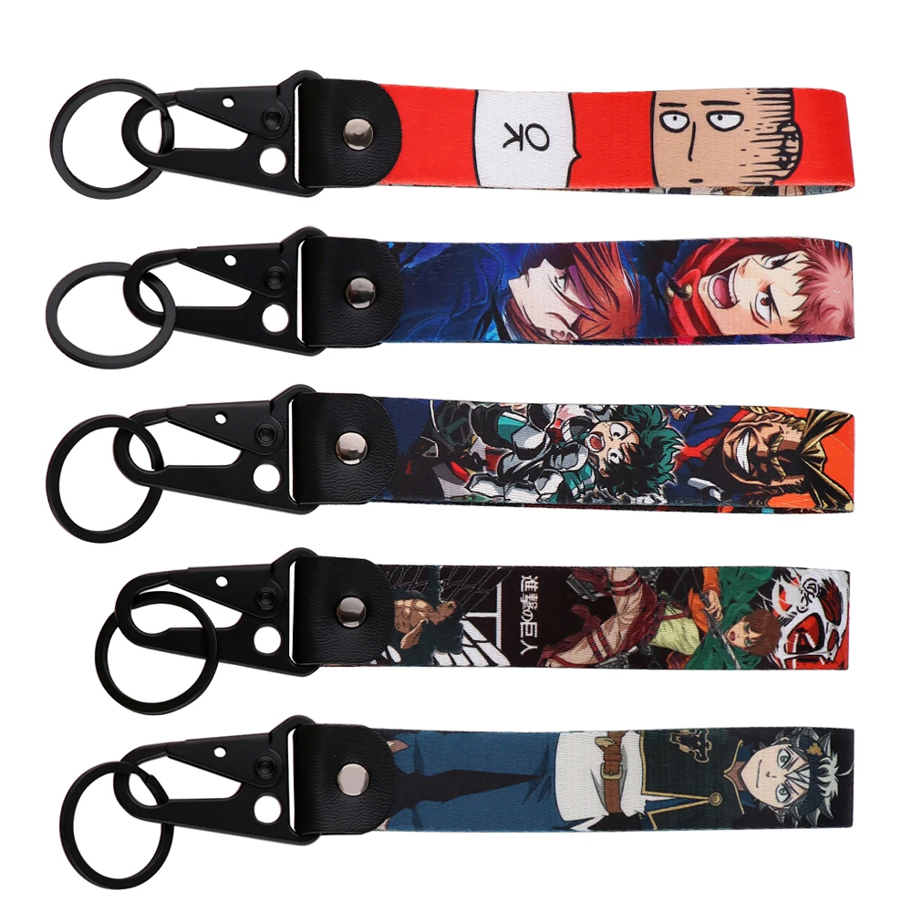 

Attack on Titan Phone Strap USB Keys Cord Japanese Anime for ID Card Holder Hang Rope Keychain Lariat Jewelry Accessories Gifts