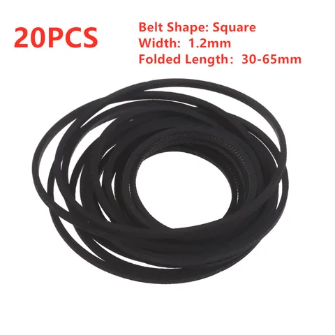 Резиновые ремни для кассетных магнитофонов 20 шт.