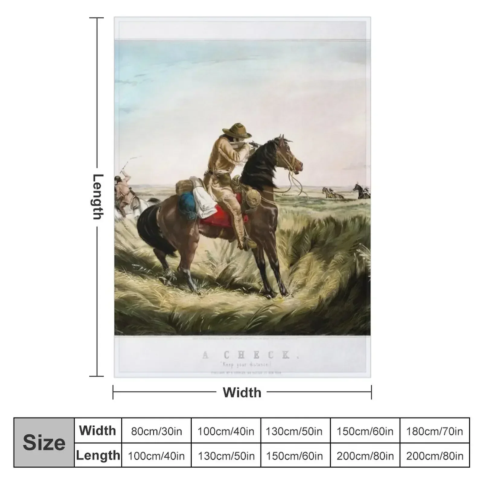 Новинка A Check - Keep Your Distance Wild West 1853 пледы пляжные летние роскошные утепленные
