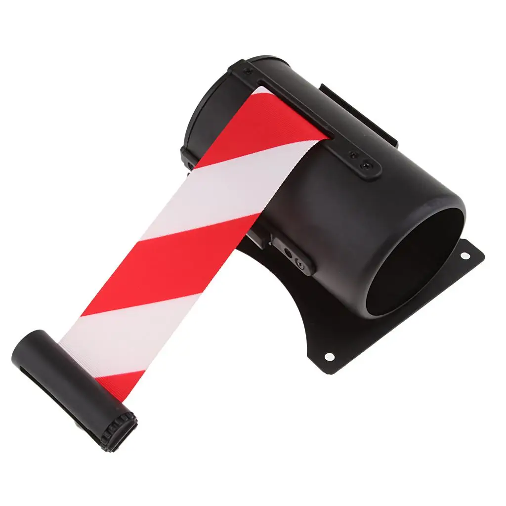 3-метровый выдвижной ремень для контроля толпы барьер настенного крепления