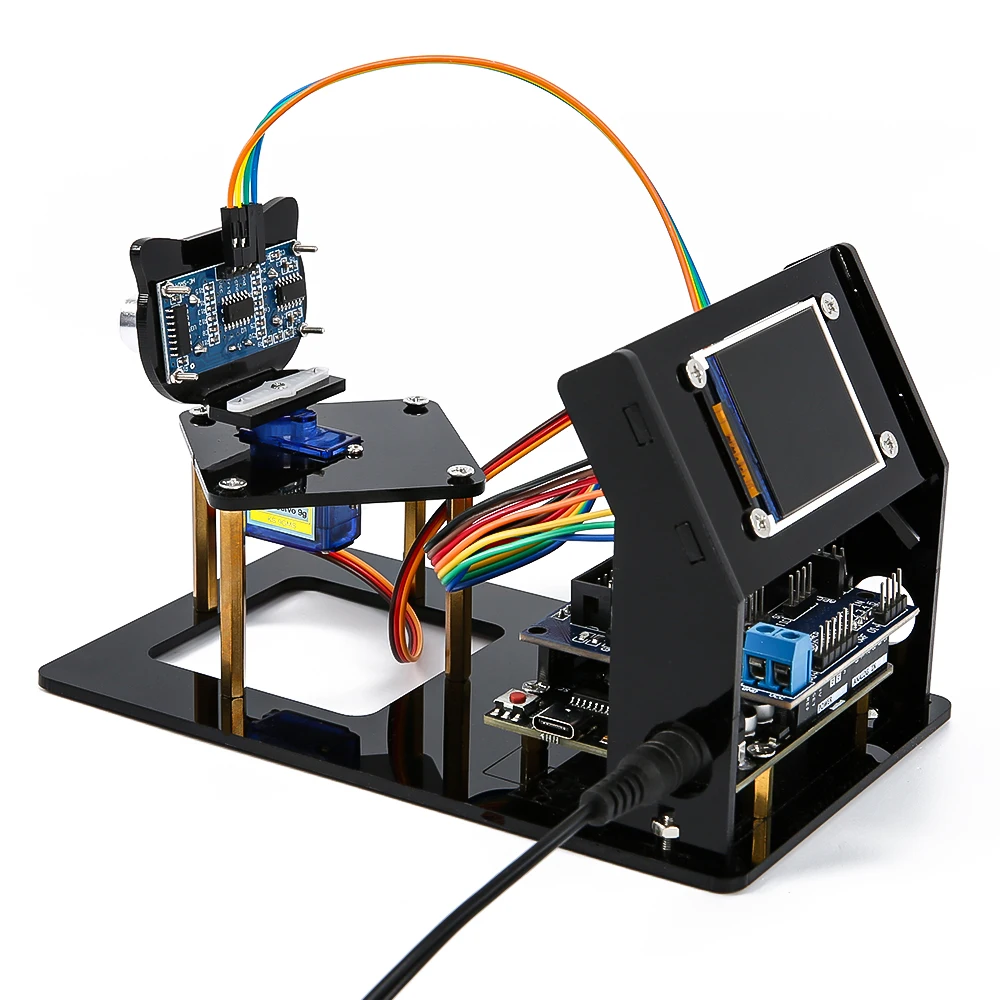 Имитация радара ультразвуковой датчик сделай сам с R3 1 8 &quotTFT SPI дисплеем sg90