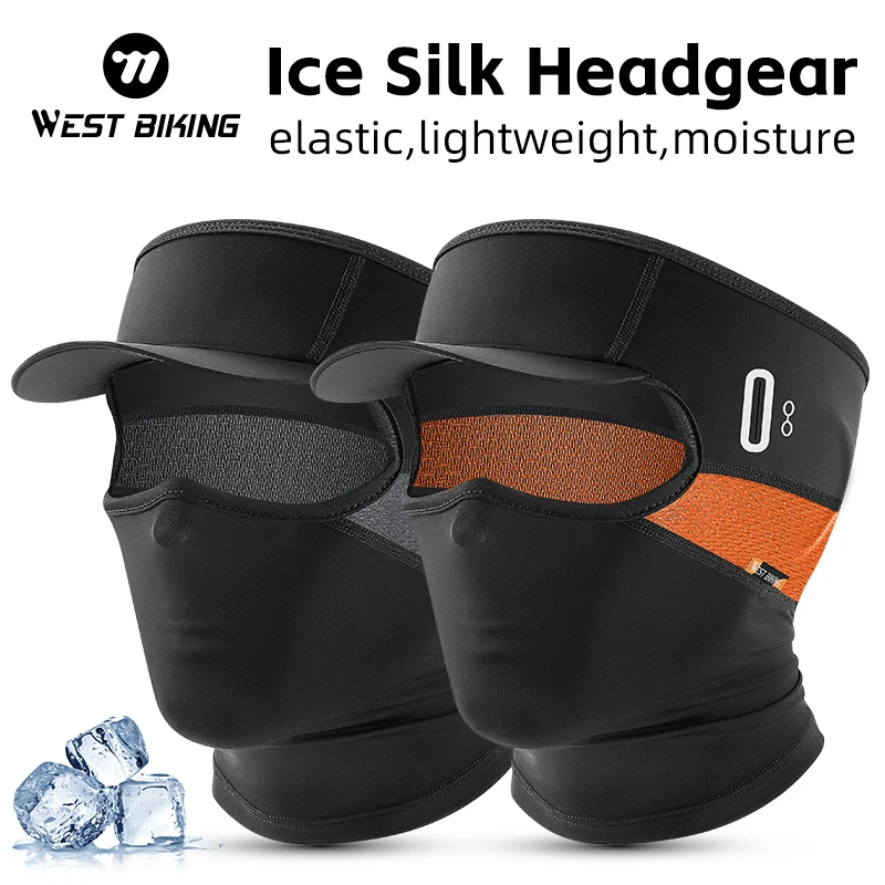 WEST BIKING крутая летняя велосипедная кепка из ледяного шелка дышащая полнолицевая