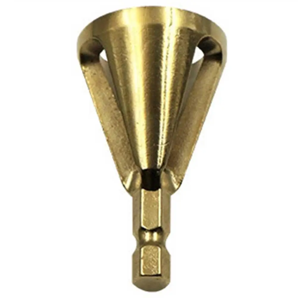 

Chamfer Tool Deburring External Removing Burr Repairs Stainless Steel 1PC Chamfering Golden HSS Deburring Tool Hexagonal Handle
