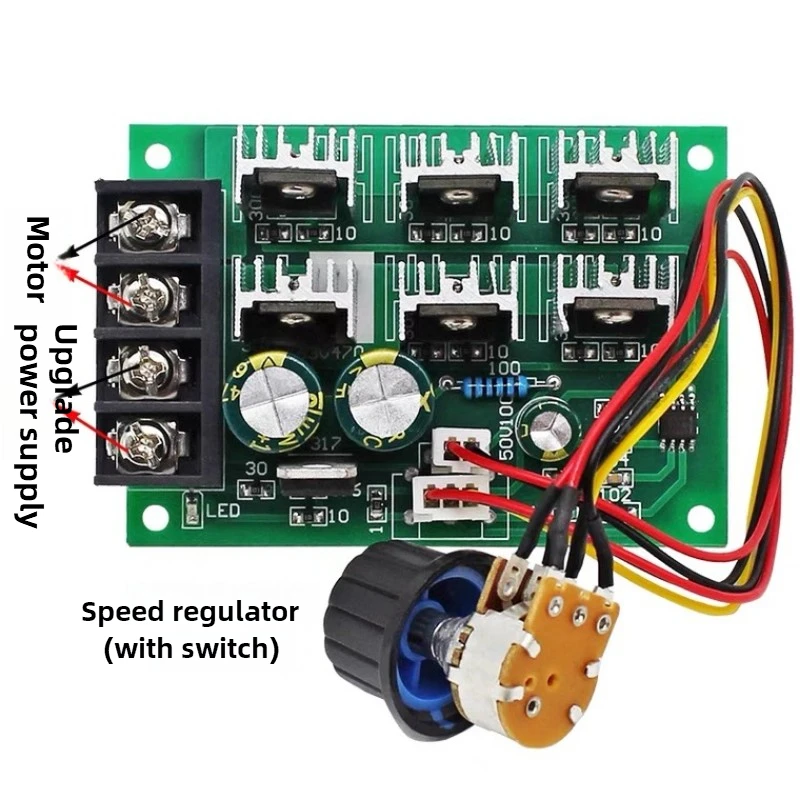 DC 9-55V 40A 2000W PWM Регулятор скорости насоса двигателя постоянного тока Контроллер