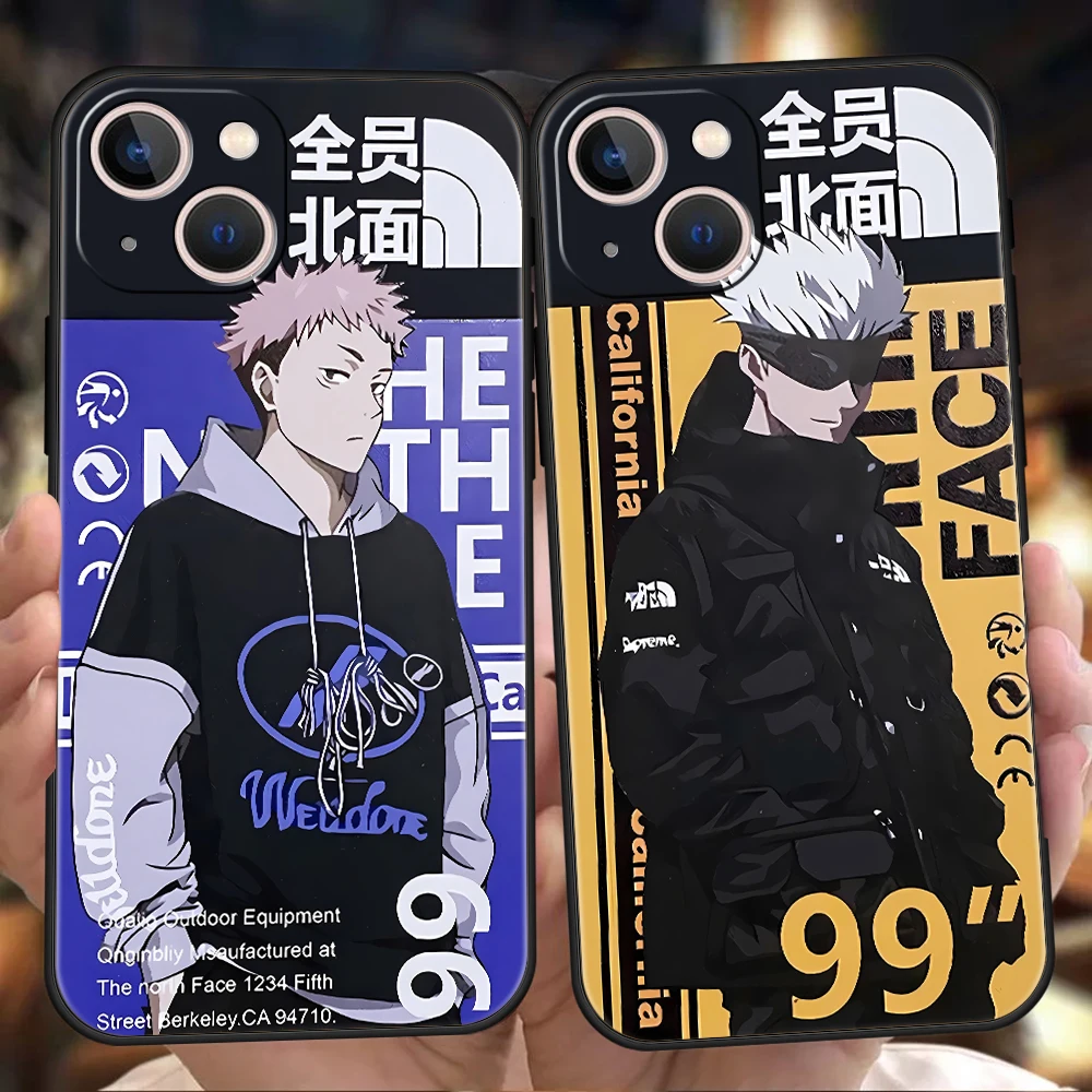 

Jujutsu Kaisen Phone Case Cover for iPhone 14 13 12 11 Pro Max 7 8 Plus XR XS X SE 2020 13 Mini Shockproof Silicone Shell Capas