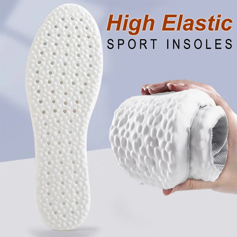 

Latex Sport Insoles Soft High Elasticity Shoe Pads Shock Absorbant Breathable Deodorant Super Soft Orthotic Insoles