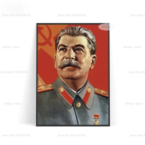 Портрет Иосифа Сталина NT1474, постеры на стену лидера Советского Союза, художественные принты на стену, Картина на холсте для домашнего декора комнаты
