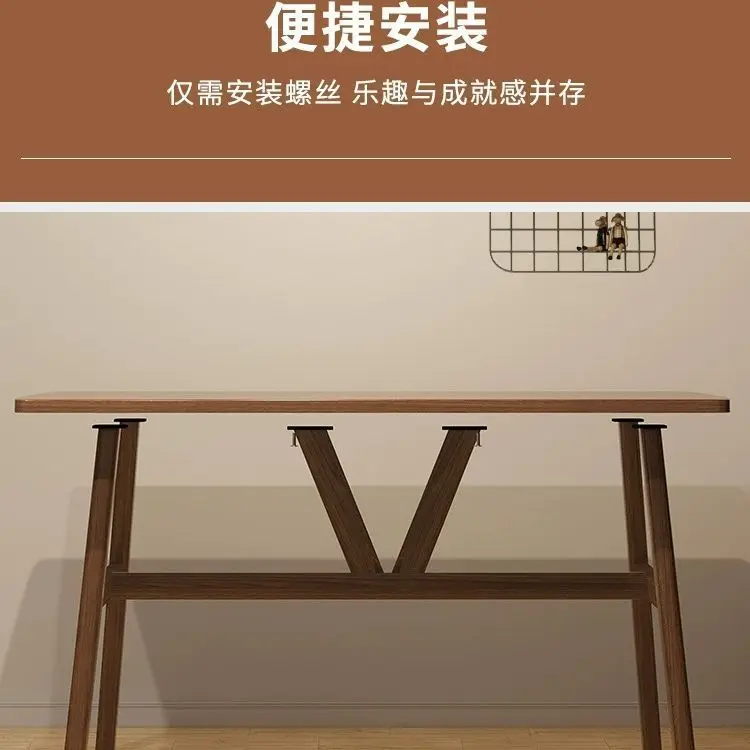 Настольный учебный стол с ящиками и круглой тумбочкой