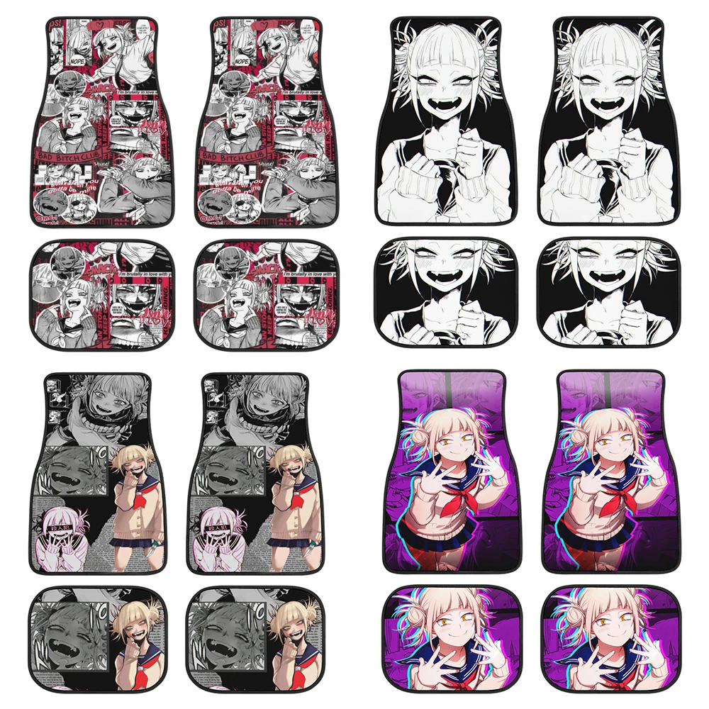 

35 Options Himiko Toga Car Truck SUV Carpet Floor Mats Fashion Cheetah Pattern Design Auto Carpet Floor Mats Set-4 PCS