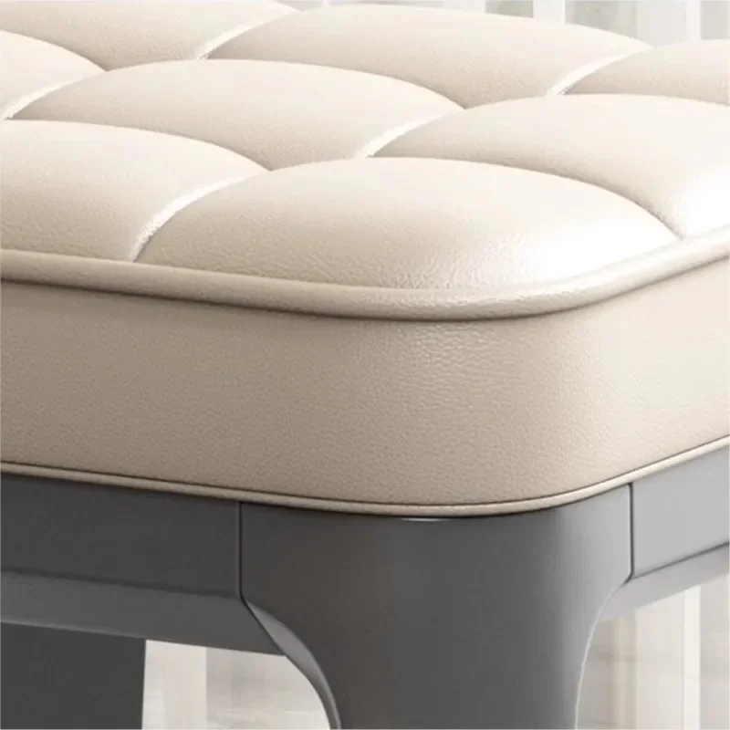 Выходные отели Luxus Massivholz Leder хок Хокер Haushalt современный Schmink tisch Hocker Weiches Paket vonealiya