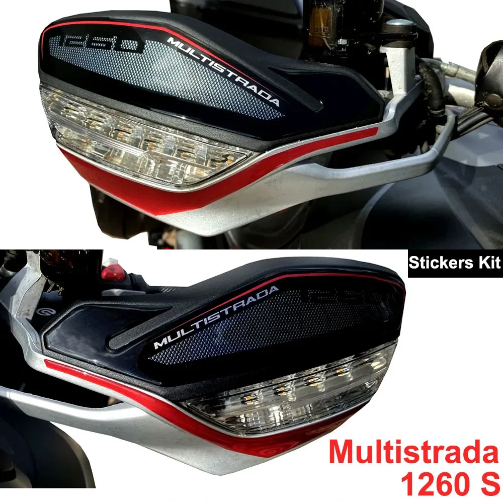 Resin Bike 3D Motorcycle Sticker - Compatible With Ducati Multistrada 1260 S 2020 (Eyelid/Headlight Design)