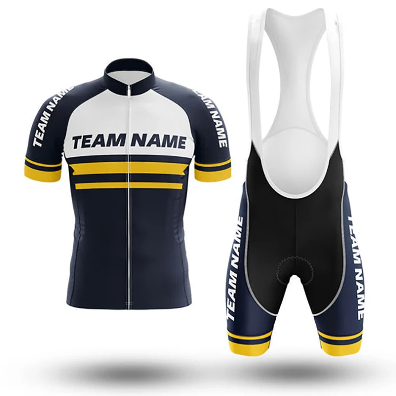 

2022 Custom Team Name - Men's Cycling Jersey And Bib Shorts Suit