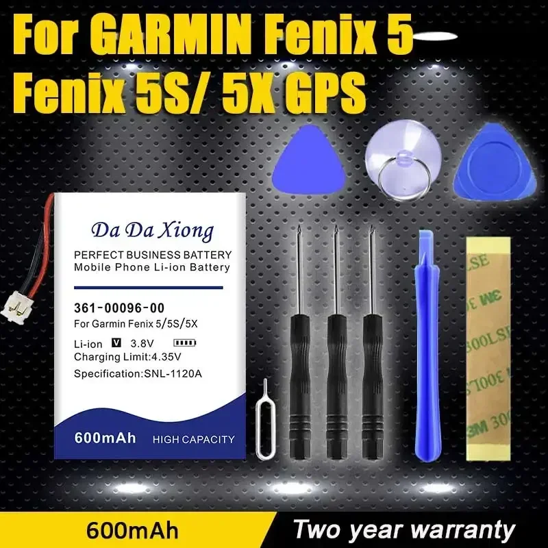 Фото 361-00096-00 361-00098-00 010-01161-00 Аккумулятор для Garmin Edge 1000 Fenix 5 Fenix 5S Fenix 5X Аккумуляторы для умных часов №1