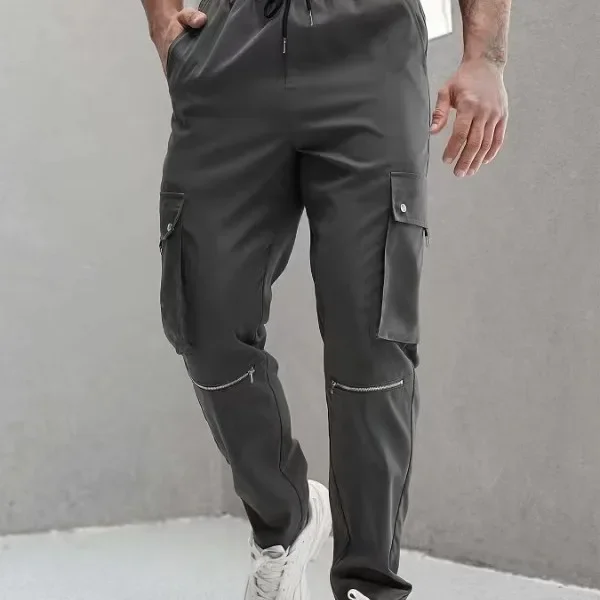 Мужские брюки-карго на молнии с флисовой подкладкой