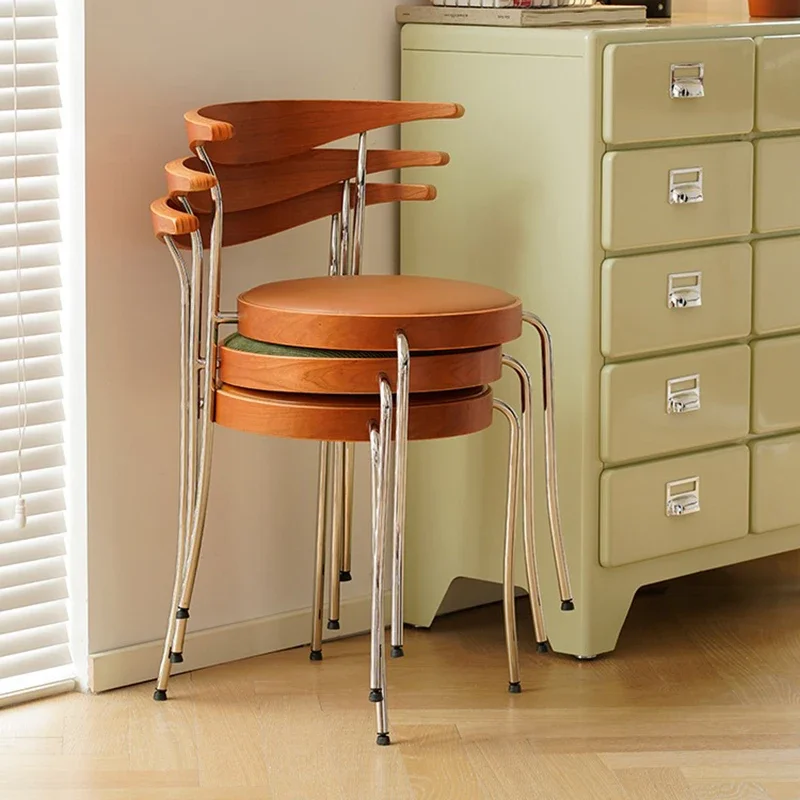 Современный скандинавский обеденный стул для гостиной деревянный с акцентом