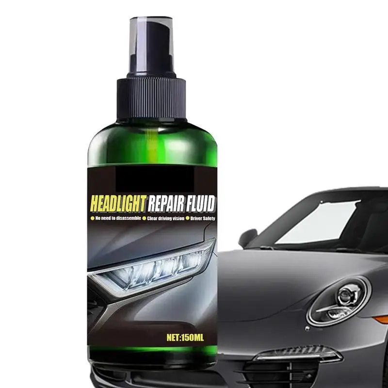

Car Headlight Repair Fluid 150ml Head Light Lens Restore And Cleaning Wipes For Headlights Car Light Cleaner For Cars Trucks