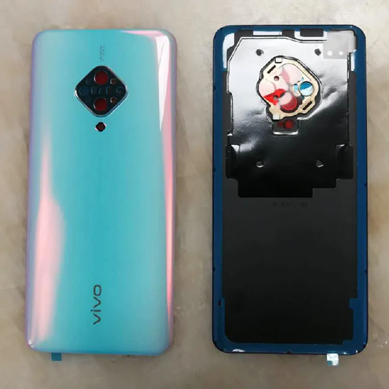 100 original back battery cover for vivo s5 case rear back housing door mobile phone shell case replacement parts for vivos5 free global shipping