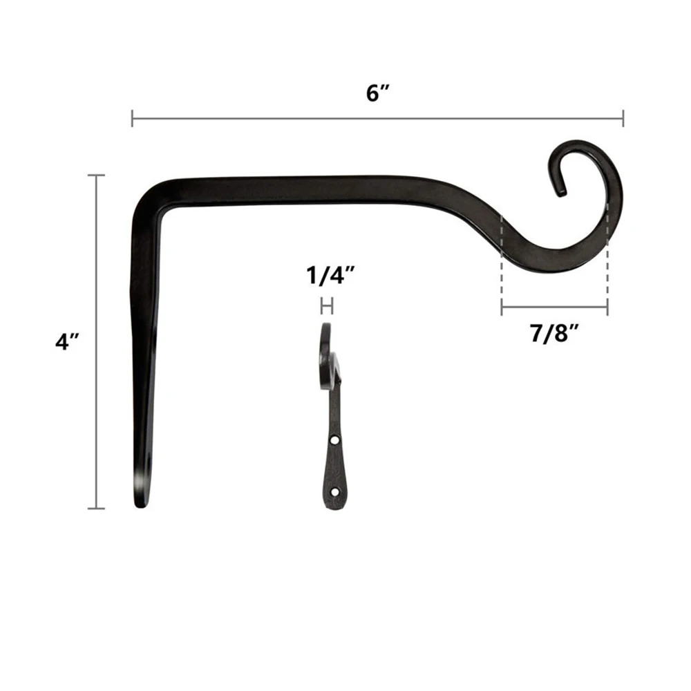 

Iron Wall Hook Flower Basket Screws S-Hook Bathroom Kitchen Towel Rack Holder Multi-function Railing S Hanger Hook Clasp Holder