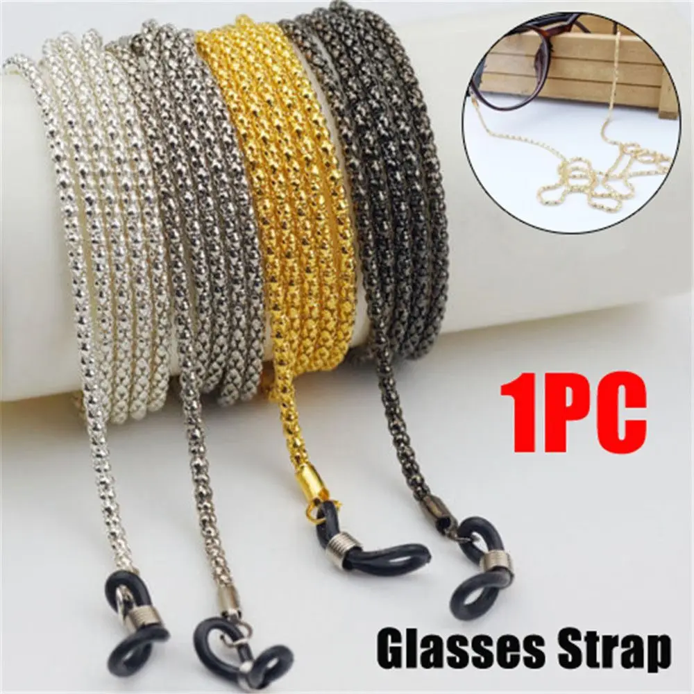 

4 Colors Fashion Non-slip Durable Anti-lost Spectacles Cord Sunglasses Strap Metal Lanyard Reading Glasses Chain