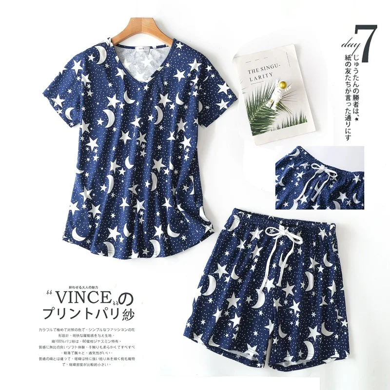 

Короткие женские милые женские короткие комплекты пижама одежда для сна пижамы комплекты с мультяшными рукавами шорты Модная Повседневная...