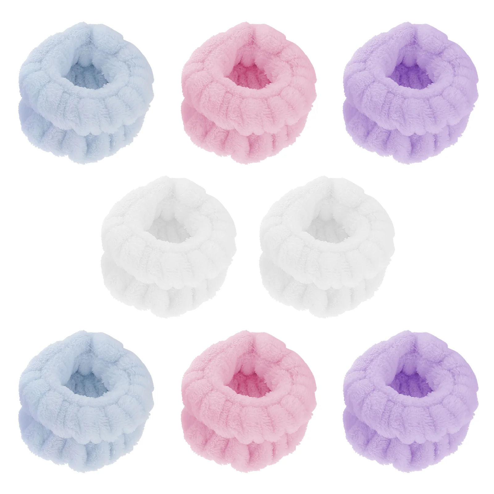 

4 Pairs Wristband Convenient SPA Wristbands Home Accessory Girls Sports Headbands Comfortable Face Wash Portable Supply