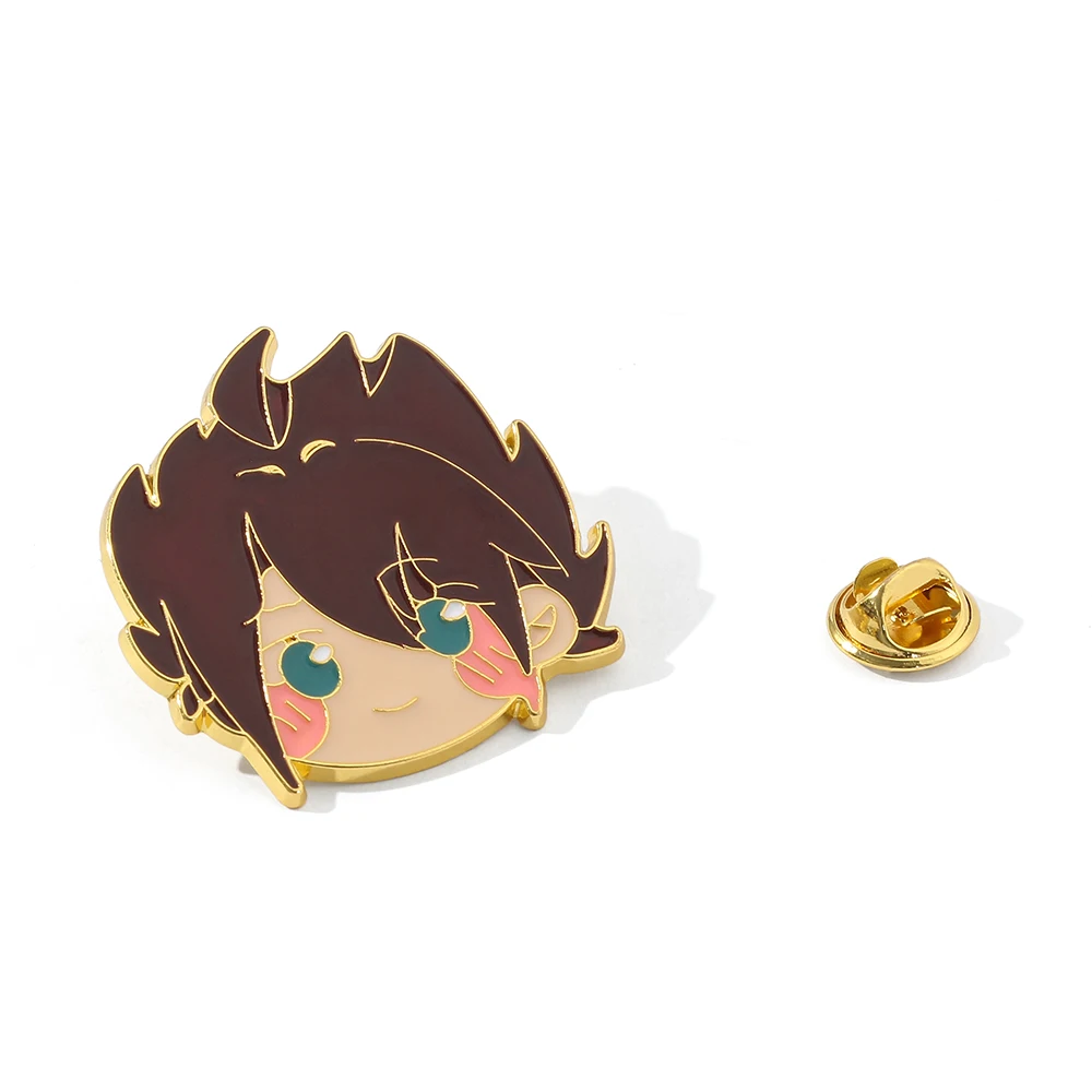 Godrose King Palos Ray Аниме Лимонно-желтая Брошь Модная Эмалированная Булавка Для Рюкзака