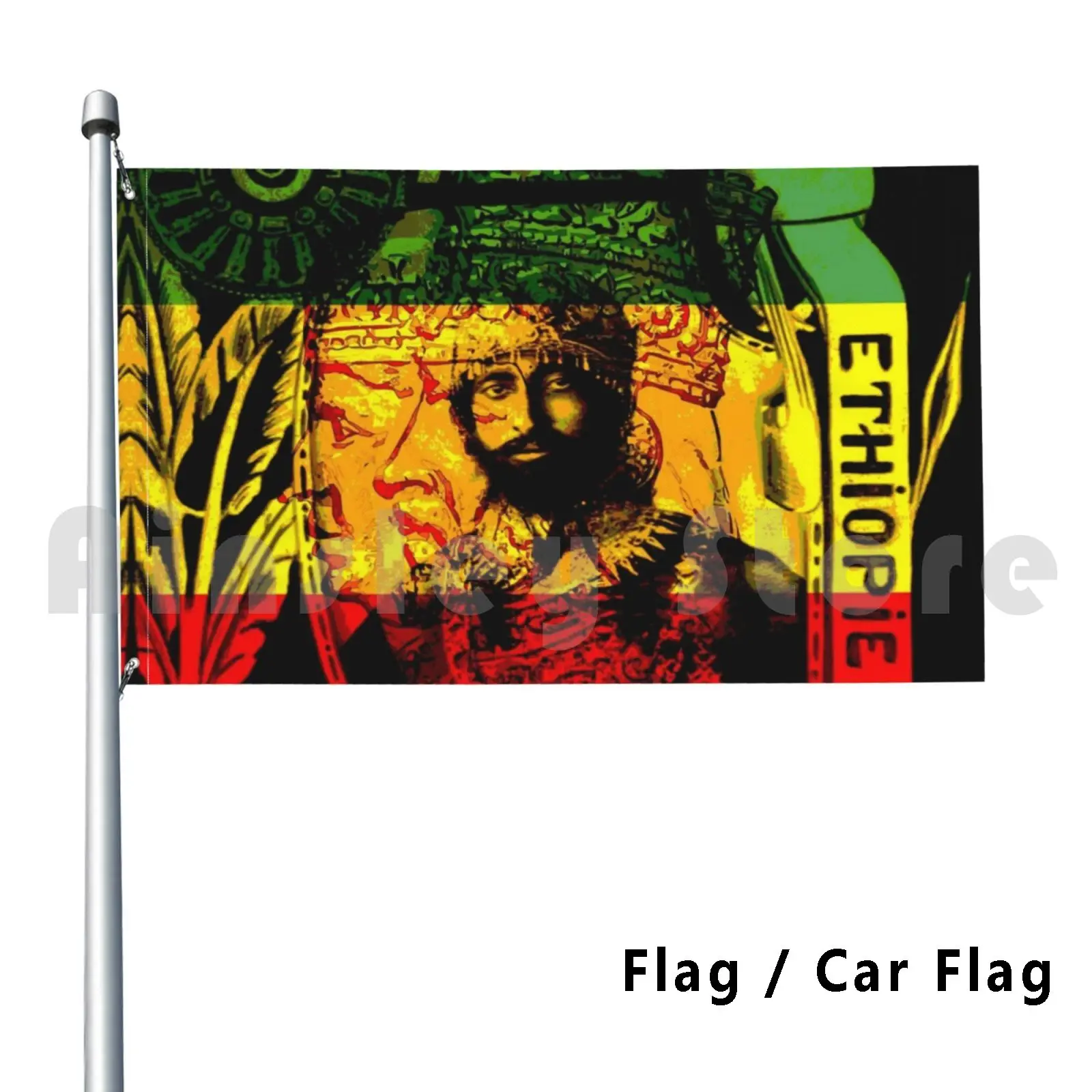 

Rasta Haile Selassie натуральный Мистик Лев юды флаг автомобиля флаг Забавный раста Haile Selassie Menen