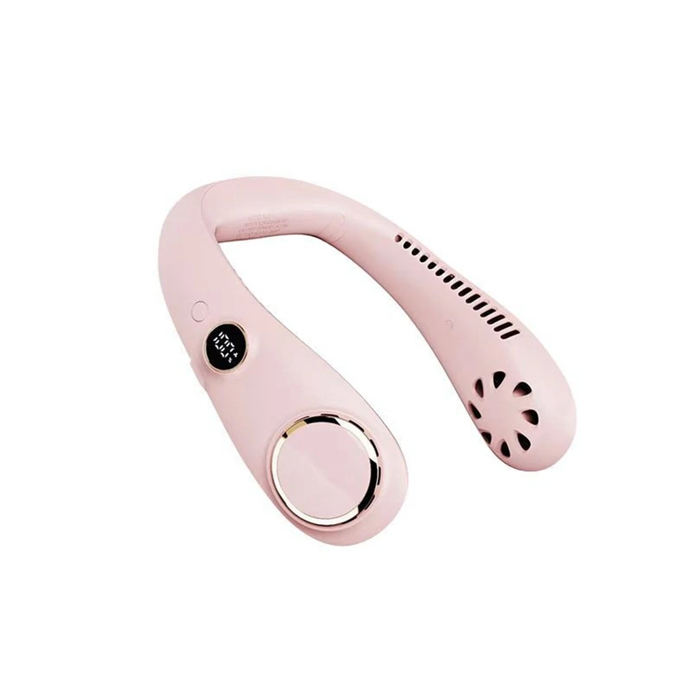 

Mini Fan Convenient Hanging Neck Fan USB 5V Neck Fan Rechargeable Portable Leafless Air Cooler Wireless Smart Hanging-A
