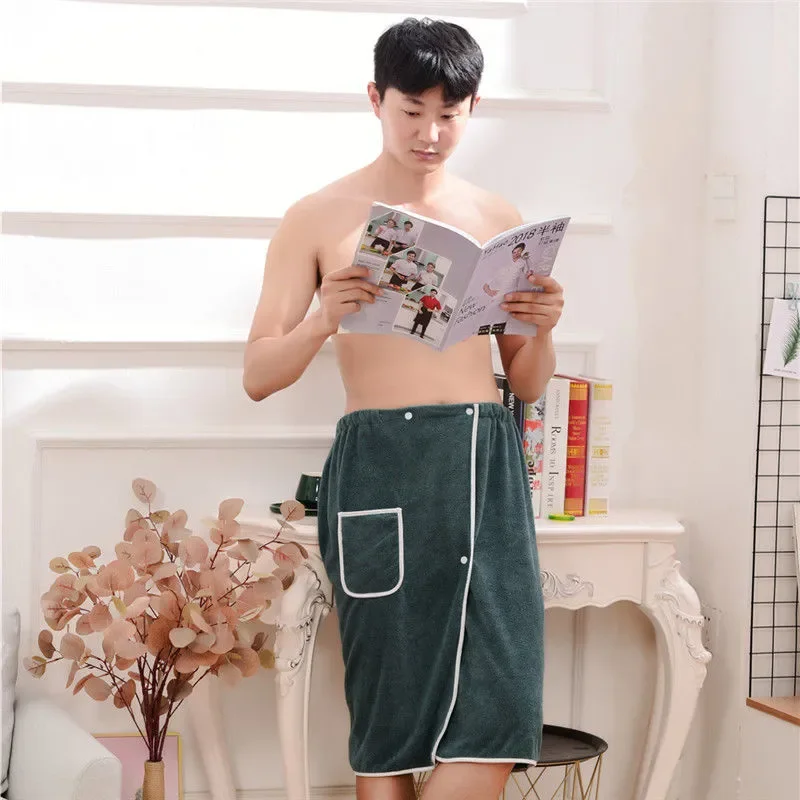 

Банное полотенце из микрофибры для мужчин, утолщенное мягкое Студенческое Одеяло, домашнее полотенце для ванной комнаты, мужской текстильн...