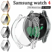 katychoi tpu watch case for samsung galaxy watch 4 40mm 44mm watch case cover