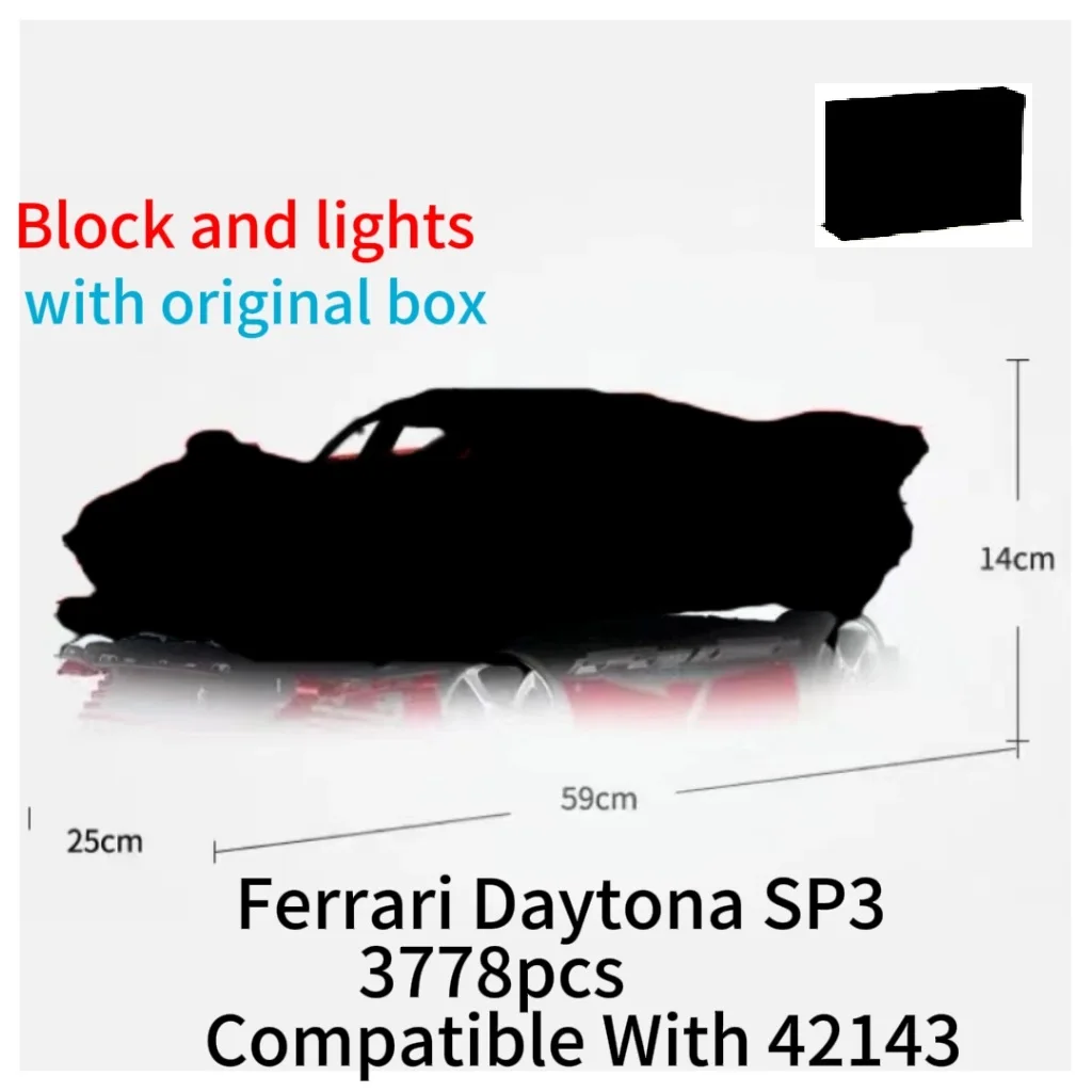 В оригинальной коробке 3778 деталей высокотехнологичная модель суперкара SP3 42143