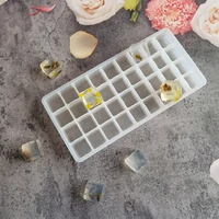 36 grids food grade silicone ice cube mold maker creative diy small square shape fruit ice tray kitchen bar tool accessories