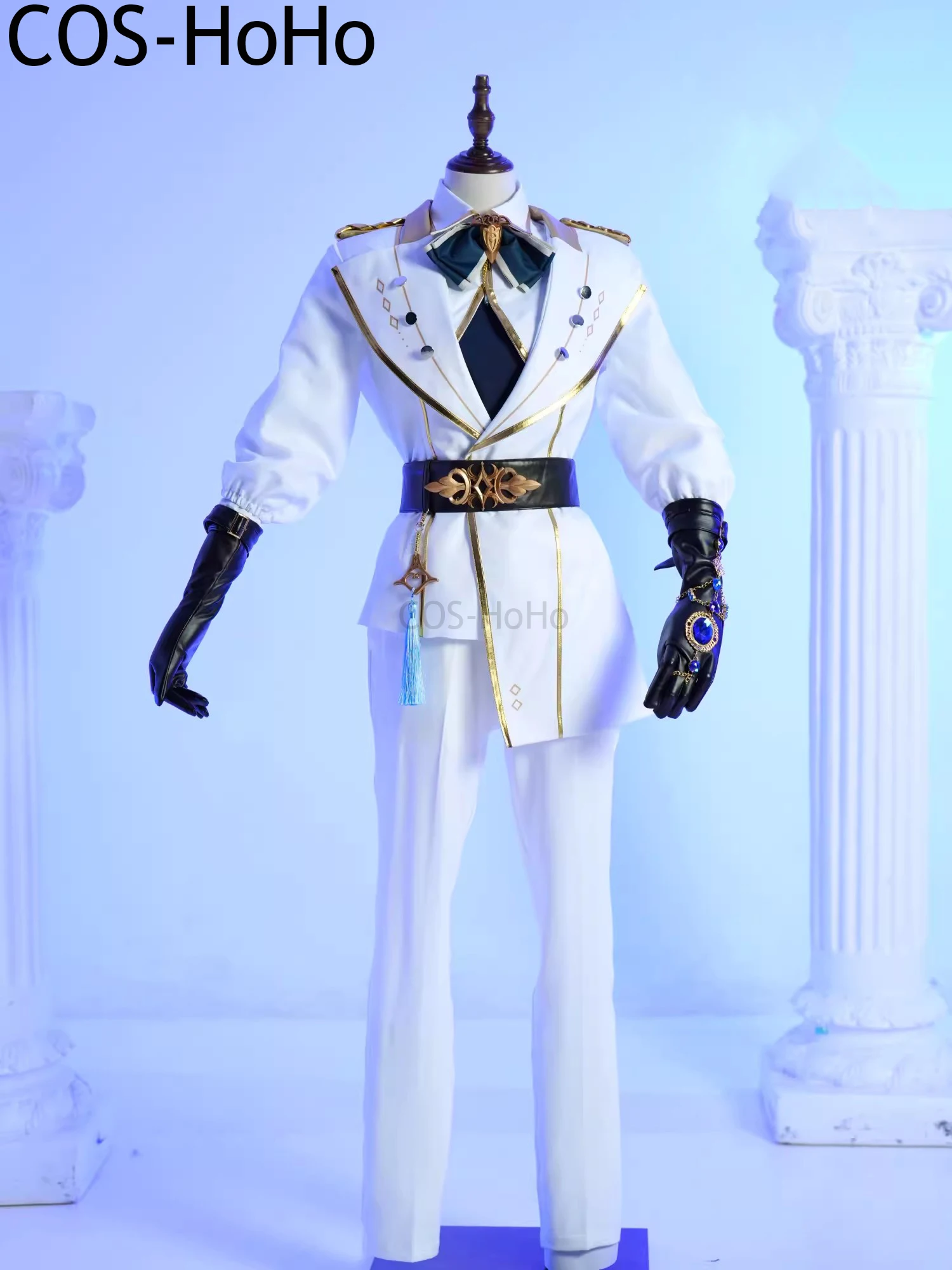 Фото COS-HoHo Nu: Карнавальный игровой костюм Эдмонда, великолепная красивая униформа, карнавальный костюм, наряд для ролевых игр на Хэллоуин, XS-XXL №3