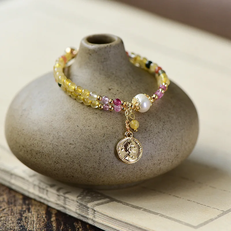 

Женский браслет из натурального пресноводного жемчуга, 18 кг