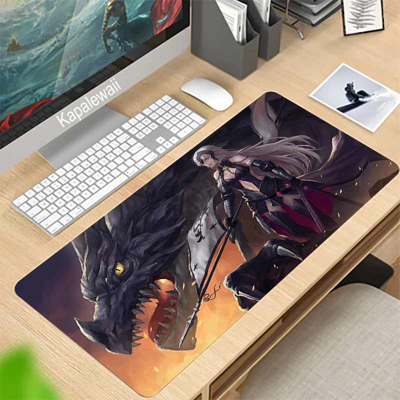 

Large Gaming Mousepad Fate Grand Order Mouse Pad Compute Mouse Mat Gamer Stitching Desk Mat XXL For PC Keyboard Mouse Carpet