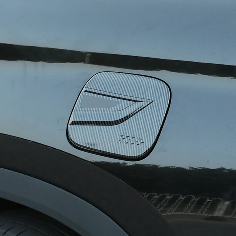 

ABS Carbon Fibre Color Car Exterior Fuel Tank Cap Cover Trim Decoration Stickers Auto Accessories For Toyota Highlander 2022