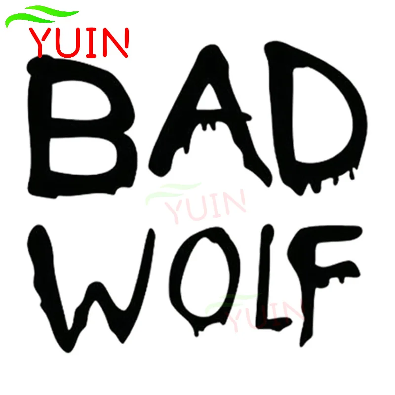 

YUIN Doctor Who Bad Wolf Car Sticker Fashion Body Window Decoration PVC Waterproof Sunscreen Decal Black/White/Red/Laser/Silver